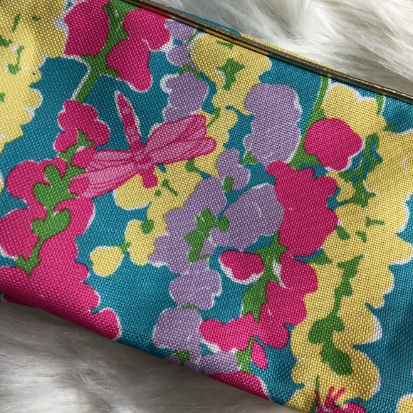 Lily Pulitzer for Estée Lauder Dragonfly Floral Make Up Bag - Picture 5 of 7